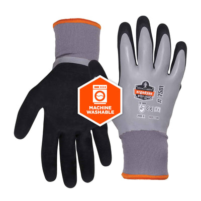 Ergodyne ProFlex 7501 Coated Waterproof Winter Work Gloves - Gray - 144-pair