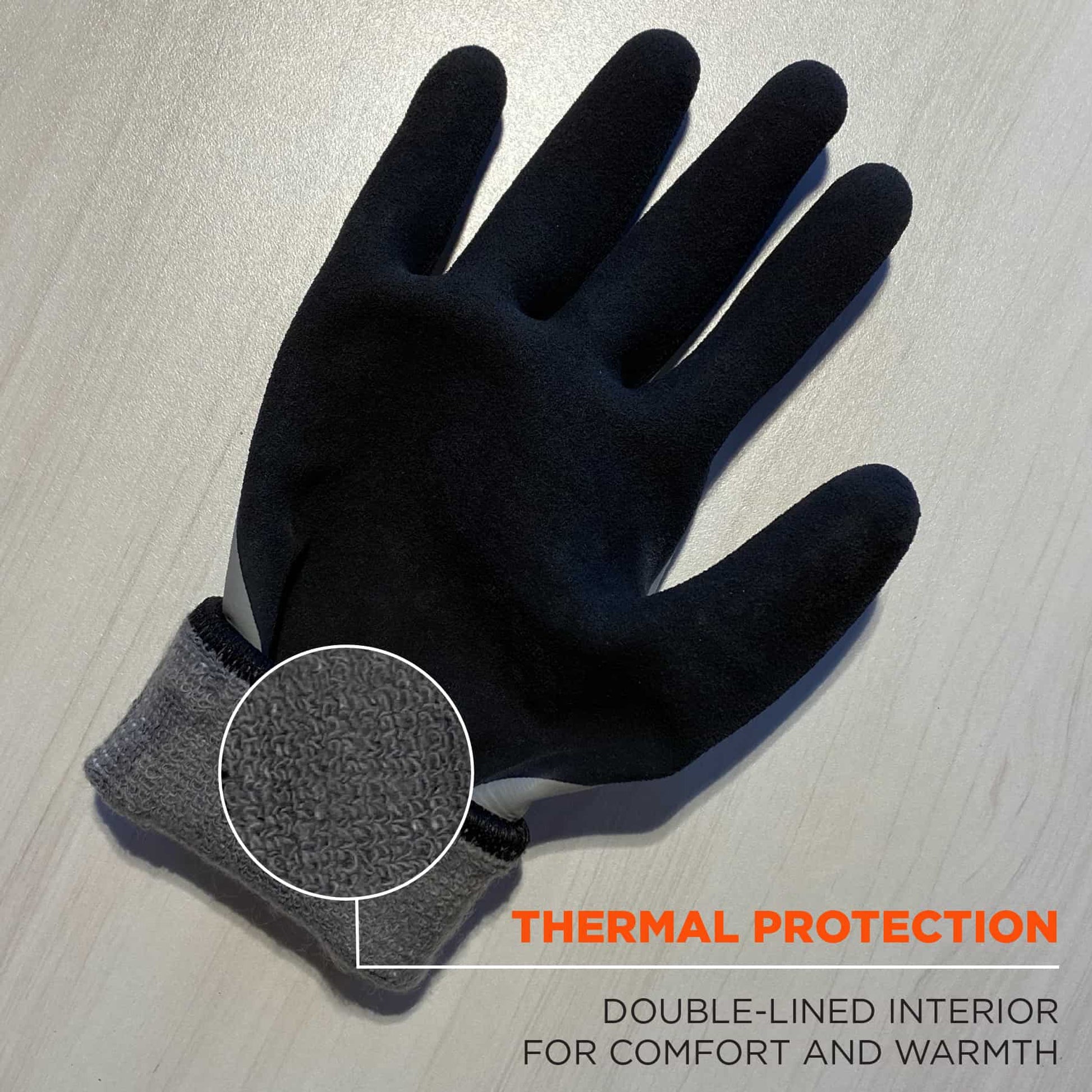 Ergodyne ProFlex 7501 Coated Waterproof Winter Work Gloves - Gray - 144-pair