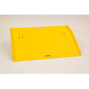 Eagle Portable Poly Dockplate 48" Wide - 4" Height Difference - Yellow - 1797