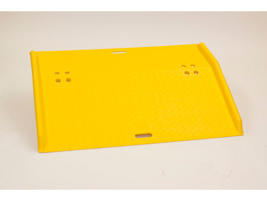 Eagle Portable Poly Dockplate 48" Wide - 4" Height Difference - Yellow - 1797