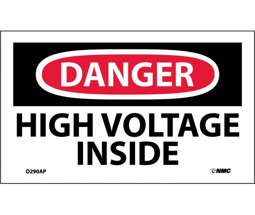 Danger: High Voltage Inside - 3X5 - PS Vinyl - Pack of 5 - D290AP