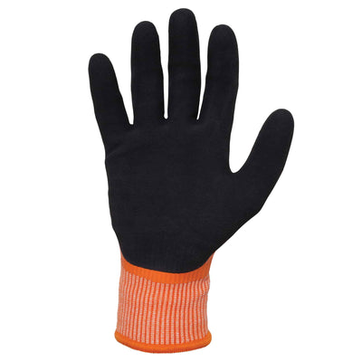 Ergodyne ProFlex 7551 Coated Cut-Resistant Winter Work Gloves - ANSI/ISEA 105-2016 A5, EN 388: 4X43E, Waterproof - Orange - 144-pair