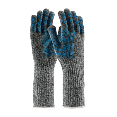 Kut Gard Dyneema Blended Slabbers Glove w/Extended Cuff & Double-Sided PVC Dot Grip - Gray - 1/DZ - 18-SD385