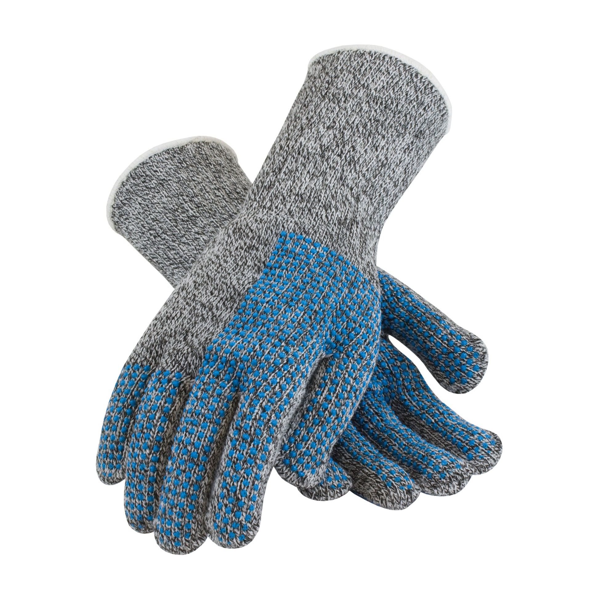 Kut Gard Dyneema Blended Slabbers Glove w/Extended Cuff & Double-Sided PVC Dot Grip - Gray - 1/DZ - 18-SD385