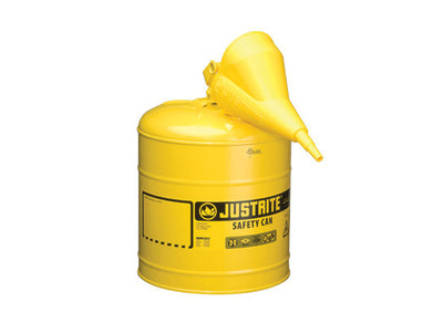Justrite 5 Gallon Type 1 Diesel Self-Closing Lid Safety Can - 7150210