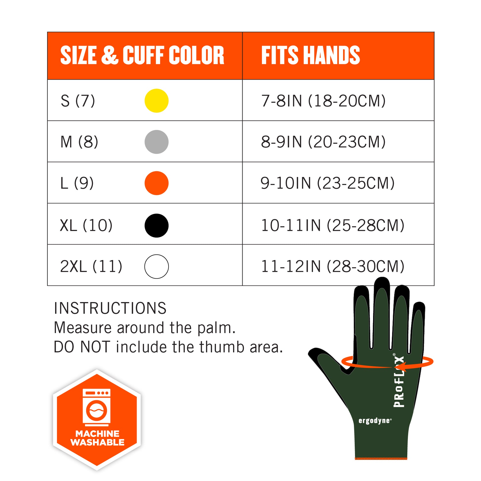 Ergodyne ProFlex 7070 Nitrile Coated Cut-Resistant Gloves - ANSI/ISEA 105-2016 A7, EN388: 4X42F, 13g, Heat Resistant - Green - 1-pair
