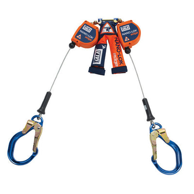 3M DBI-SALA 3500231 Twin Leg 8 ft Nano-Lok Edge Self Retracting Lifeline - Cable