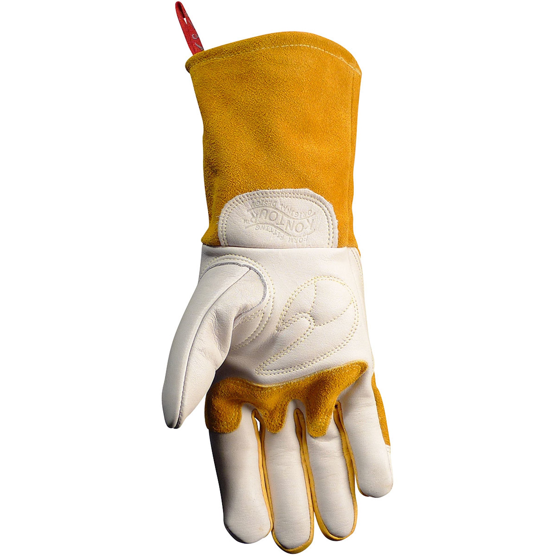 Caiman Premium Cow Grain MIG/Stick Welder's Glove w/Two-Layer Insulated Back - Gold - 6/PR - 1810