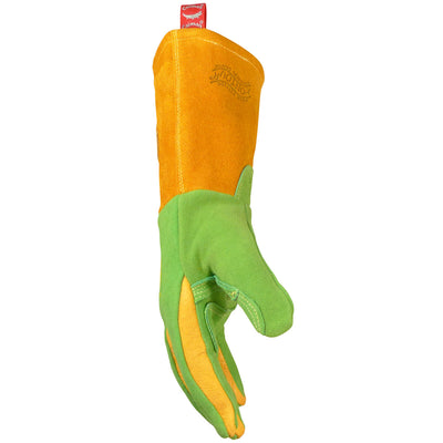 Caiman Premium Wasabi Green Split Deerskin MIG/Stick Welder's Glove w/FR Foam/Fleece Insulation - 6/PR - 1816