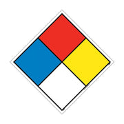 Hazard Identification System Labels - 8X8 - PS Vinyl - Pack of 5 - HMS8P