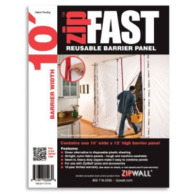 ZipWall ZipFast 10' Pane - ZF10 - 4/Pack