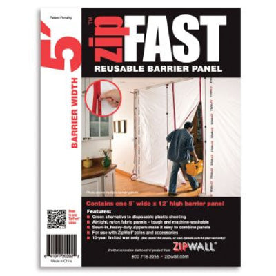 ZipWall ZipFast 5' Panel - 4/Pack - ZF5