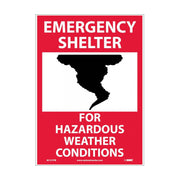 Emergency Shelter For Hazardous Weather Conditions - Graphic - 14X10 - PS Vinyl - M121PB