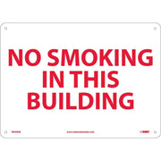No Smoking In This Building - 10X14 - .040 Alum - M359AB