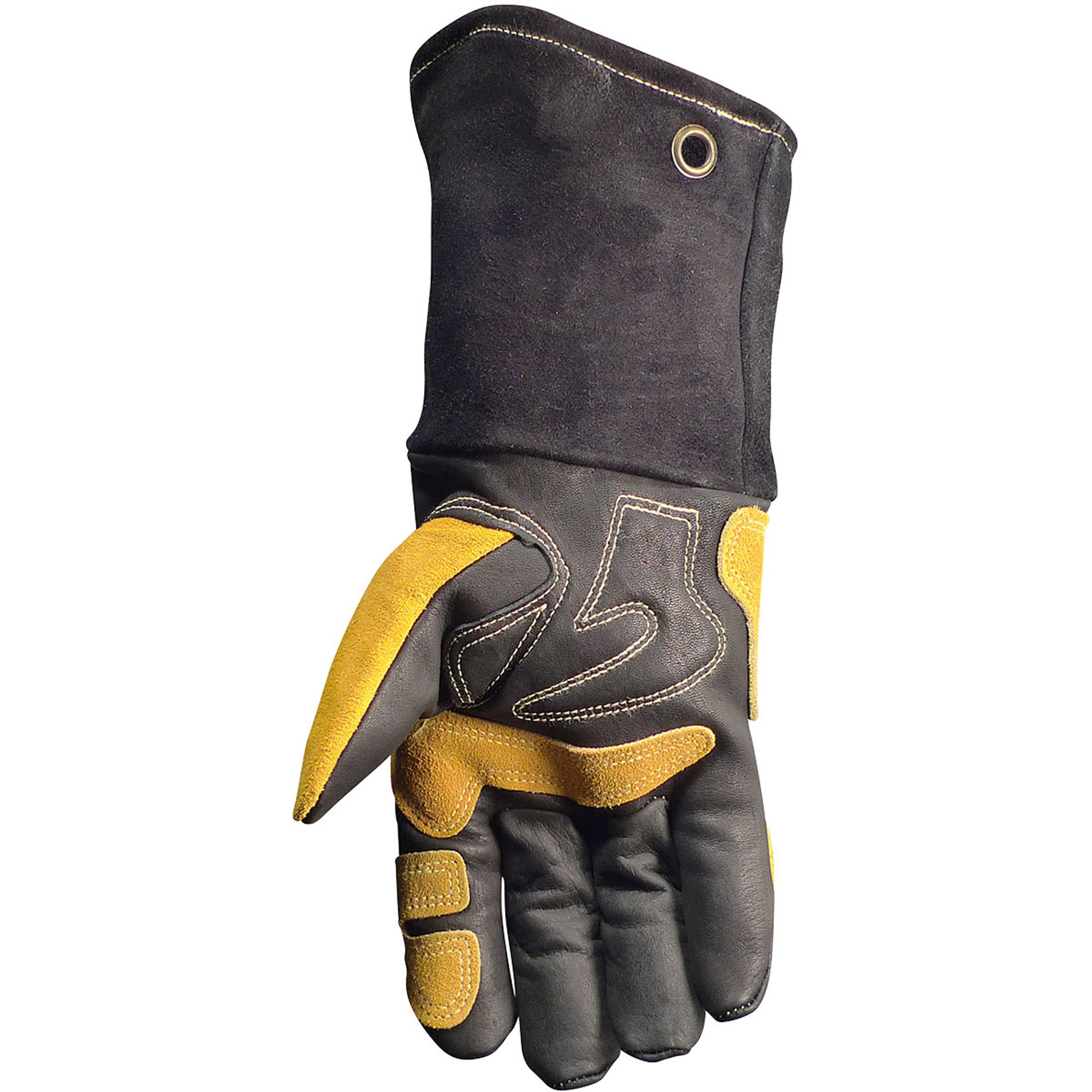 Caiman Premium Top Grain Cowhide Leather MIG/Stick Welder's Glove w/FR Fleece Laminated Foam Insulation - Gold - 6/PR - 1832