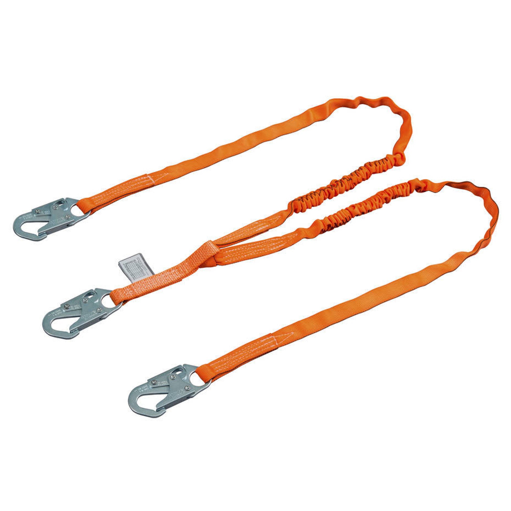 Miller Titan II 6 ft. Double Leg Tubular Shock-Absorbing Lanyard w/Locking Snap Hooks T5121-Z7/6FTAF