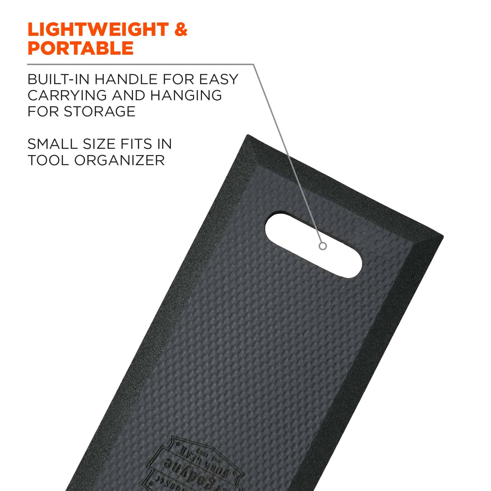Ergodyne ProFlex 376 Lightweight Small Foam Kneeling Pad - 0.5in