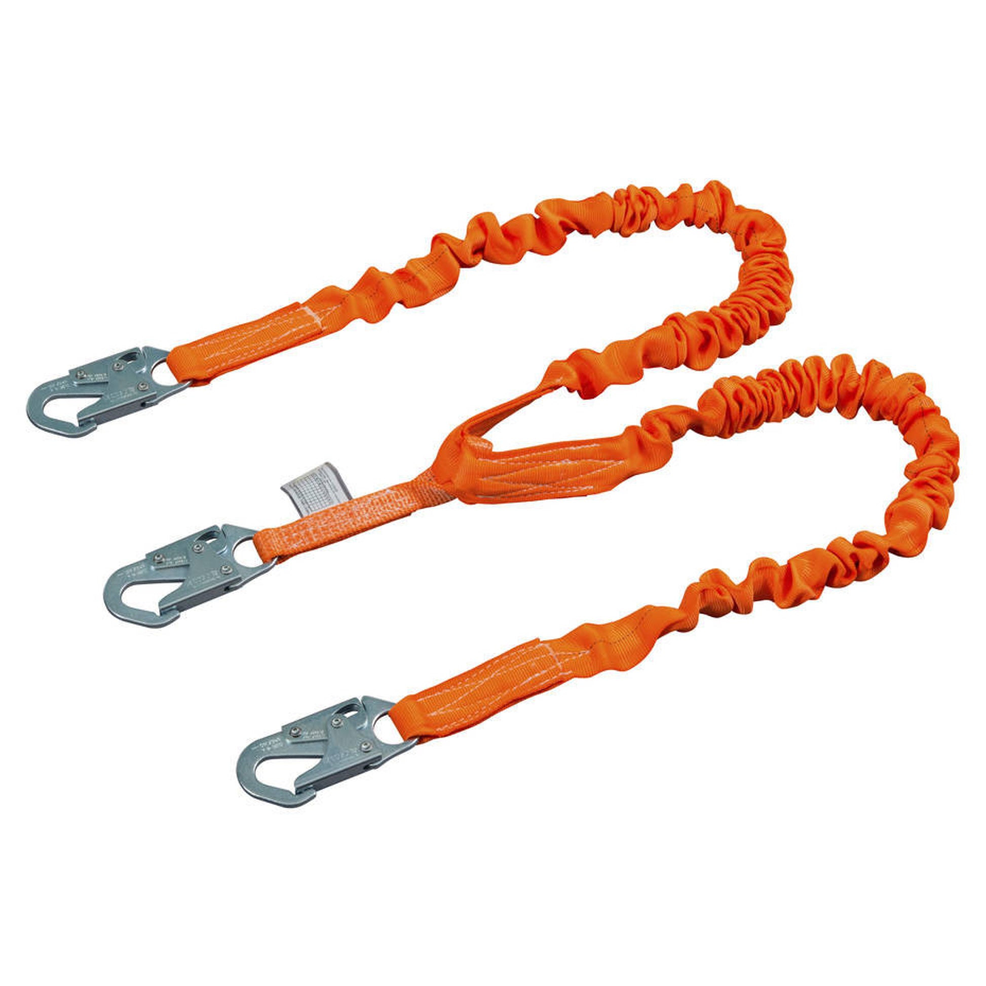 Miller Titan II 6 ft. Double Leg Stretch Tubular Built-In Shock-Absorbing Lanyard w/Locking Snap Hooks T5121SS/6FTAF
