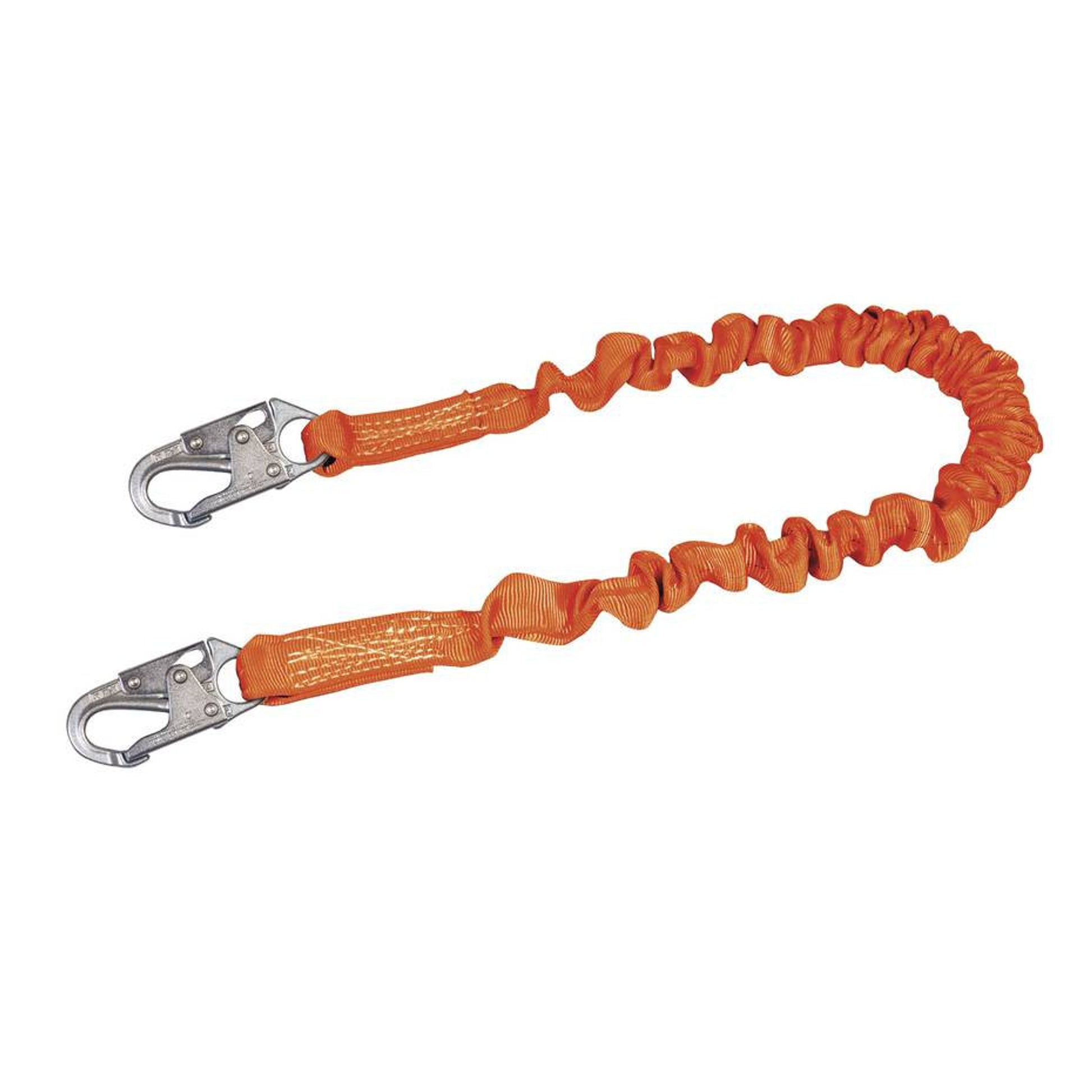 Miller Titan II 6 ft. Stretch Tubular Built-In Shock-Absorbing Lanyard w/Locking Snap Hooks T5111SS-Z7/6FTAF
