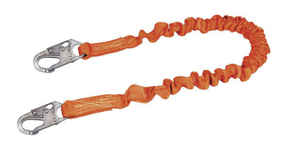 Miller Titan II 6 ft. Stretch Tubular Built-In Shock-Absorbing Lanyard w/Locking Snap Hooks T5111SS-Z7/6FTAF