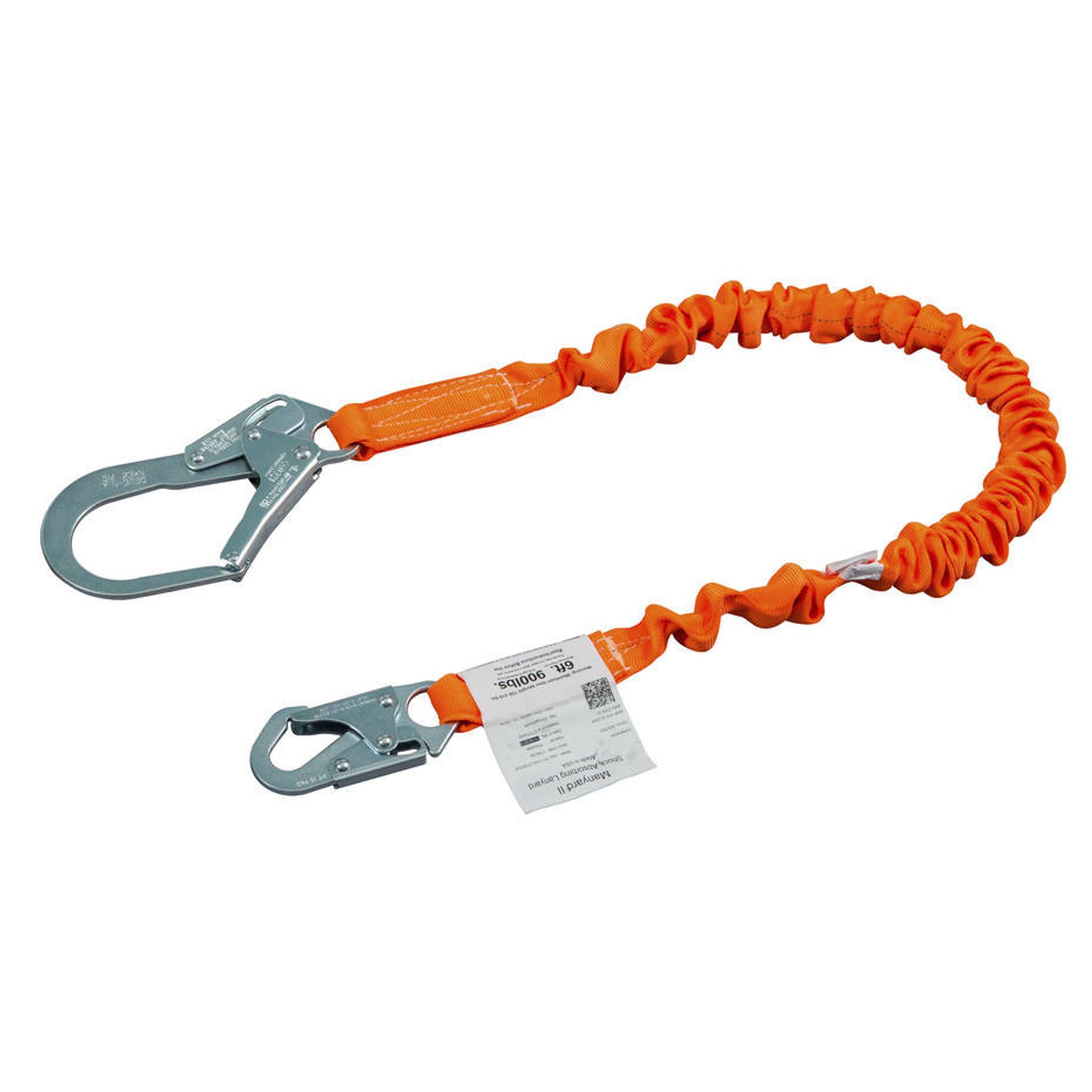 Miller Titan II 6 ft. Stretch Tubular Built-In Shock-Absorbing Lanyard w/Locking Rebar Hooks T5112SS-Z7/6FTAF