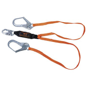 Miller Titan II 6ft. Double Leg Pack-Type Shock-Absorbing Lanyard w/Locking Rebar Hooks T6122-Z7/6FTAF