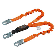 Miller Titan II 6 ft. Double Leg Stretch Pack-Type Shock-Absorbing Lanyard w/Locking Snap Hook T6121SS-Z7/6FTAF