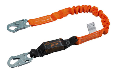 Miller Titan II 6 ft. Stretch Pack-Type Shock-Absorbing Lanyard w/Locking Snap Hook T6111SS-Z7/6FTAF