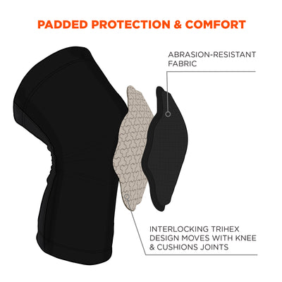 Ergodyne Proflex 525 Lightweight Padded Knee Sleeves (Pair)
