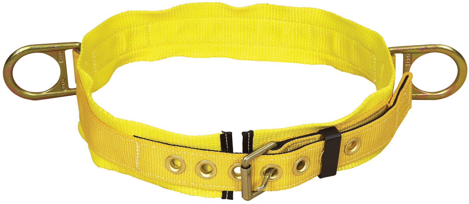 3M DBI-SALA Tongue Buckle Positioning Belt with Hip Pad - Yellow - Large - 1000024