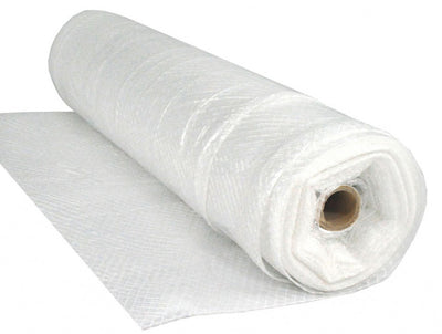 6 Mil 20'x100' Fire Rated String Reinforced Plastic Poly Sheeting & Construction Film