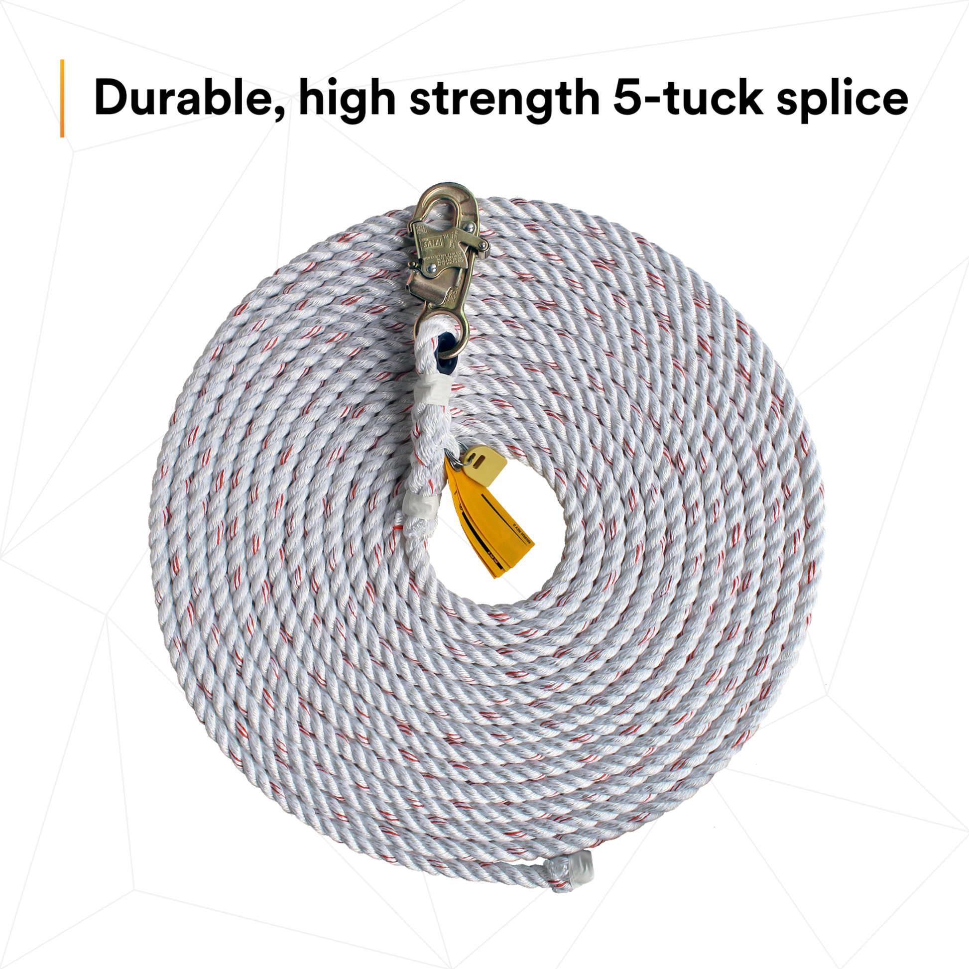 3M DBI-SALA Rope Lifeline with Snap Hook - 1202742
