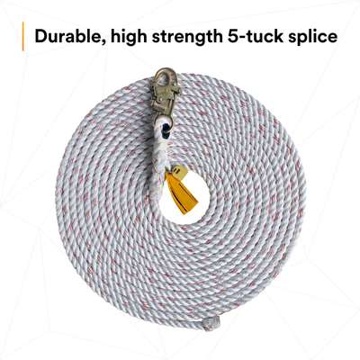 3M DBI-SALA Rope Lifeline with Snap Hook - 1202742