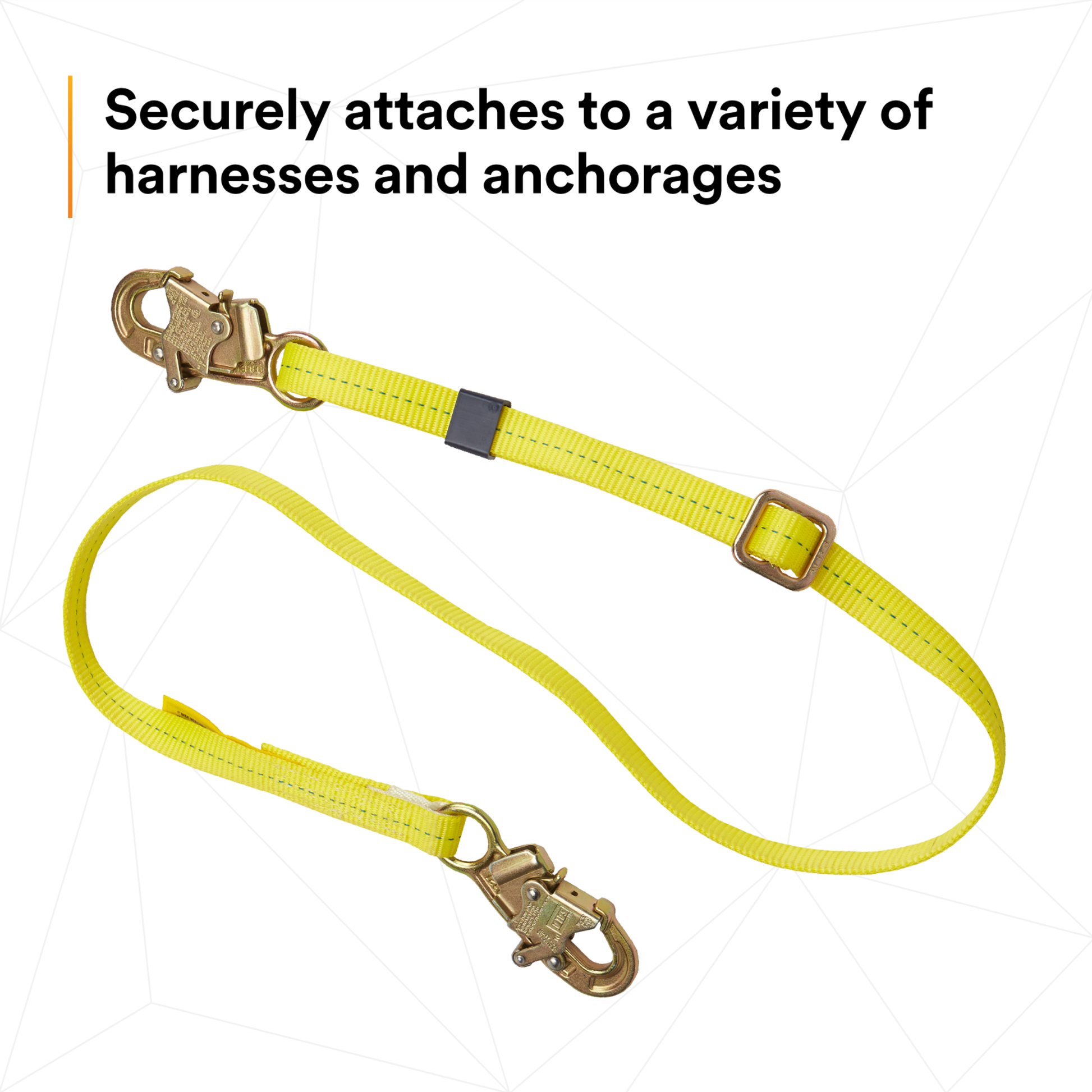 3M DBI-SALA Adjustable Web Positioning Lanyard - 6 ft - 1231016