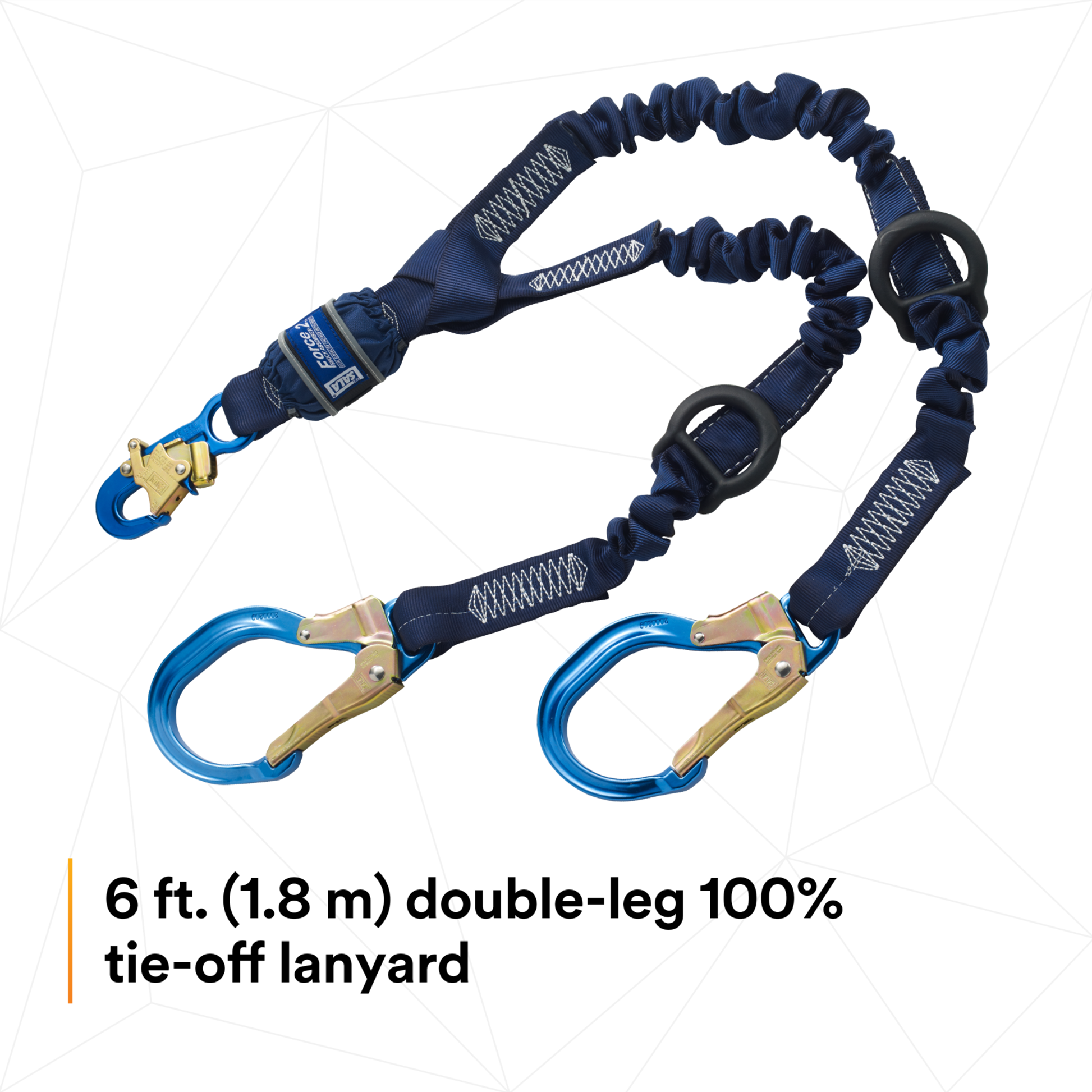 3M DBI-SALA Force2 Elastic 100% Tie-Off Shock Absorbing Lanyard - 1246032