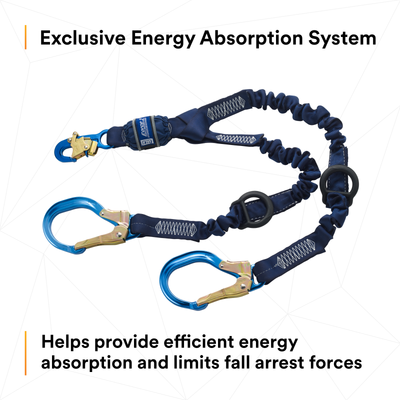 3M DBI-SALA Force2 Elastic 100% Tie-Off Shock Absorbing Lanyard - 1246032