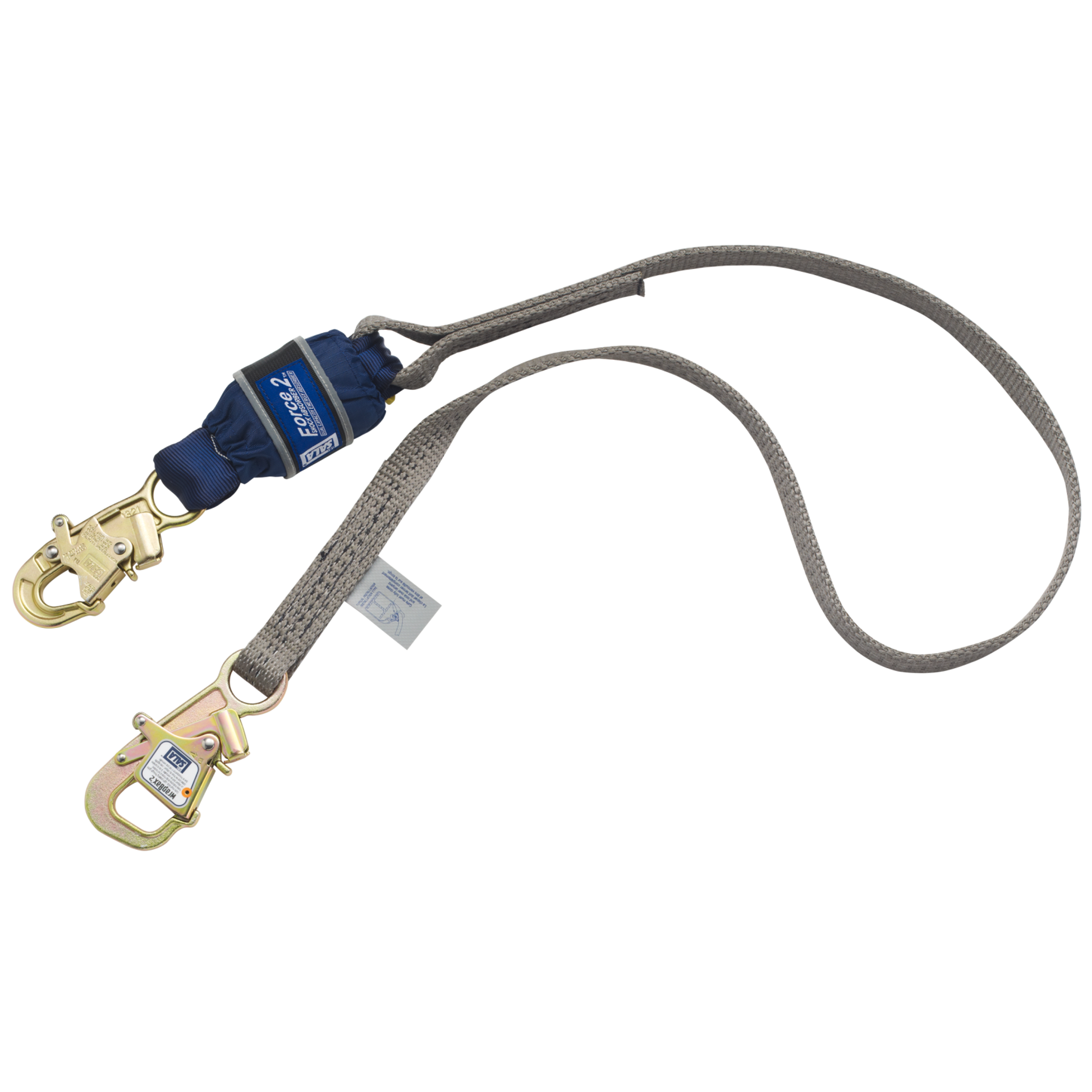 3M DBI-SALA EZ-Stop F2 Tie-Back Web Shock-Absorbing Lanyard - Gray - 6 ft - 1246173
