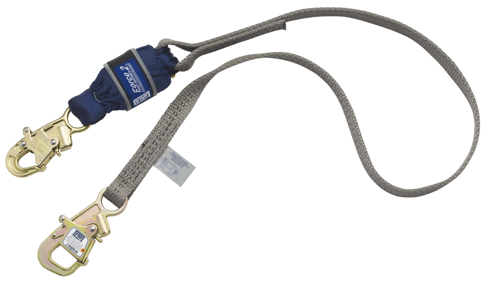 3M DBI-SALA EZ-Stop F2 Tie-Back Web Shock-Absorbing Lanyard - Gray - 6 ft - 1246173