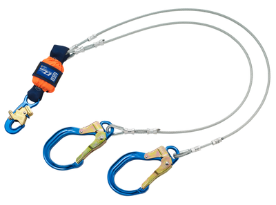 3M DBI-SALA EZ-Stop Leading Edge 100% Tie-Off Cable Shock-Absorbing Lanyard - 6 ft - 1246178