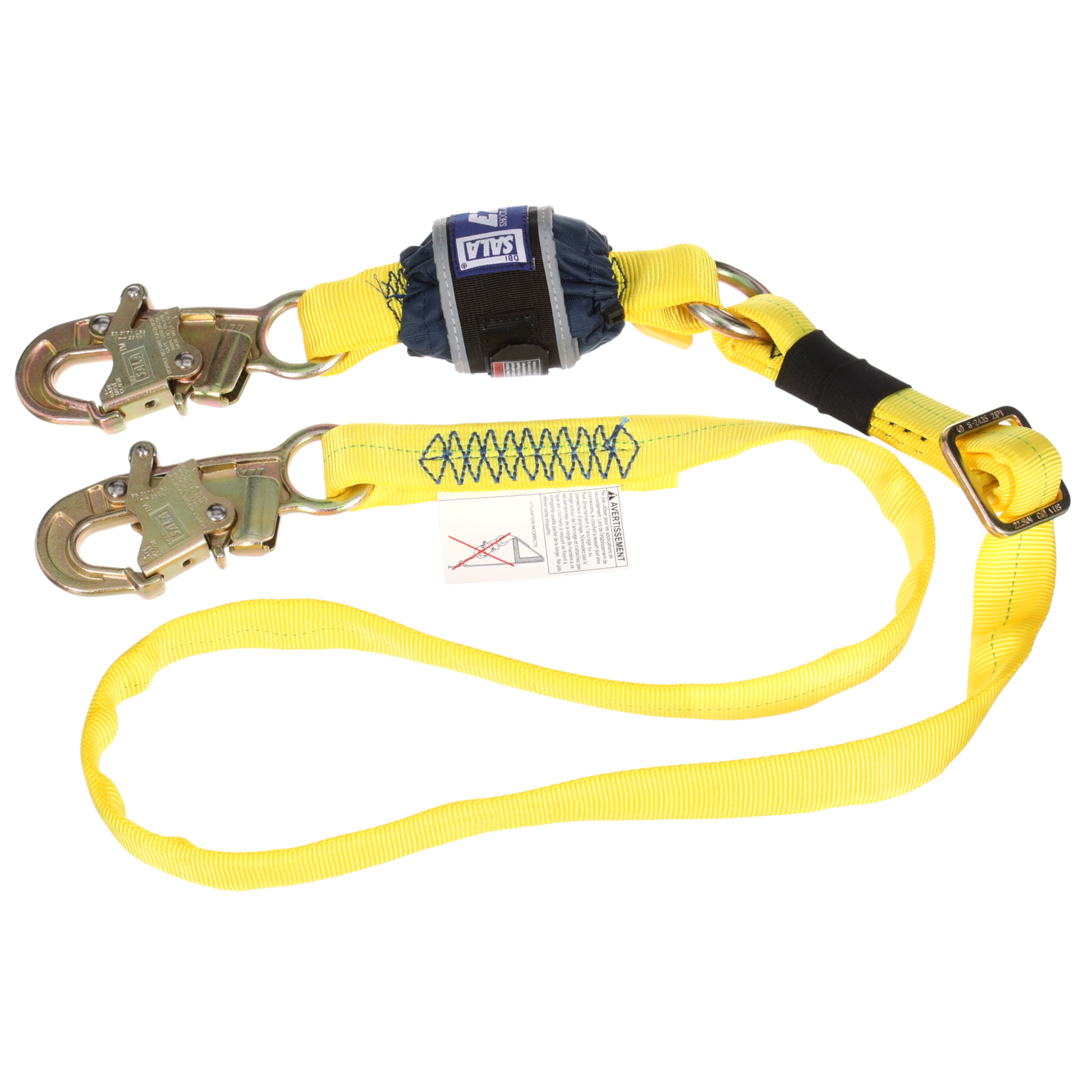 3M DBI-SALA EZ-Stop Adjustable Web Shock-Absorbing Lanyard - 6 ft - 1246234