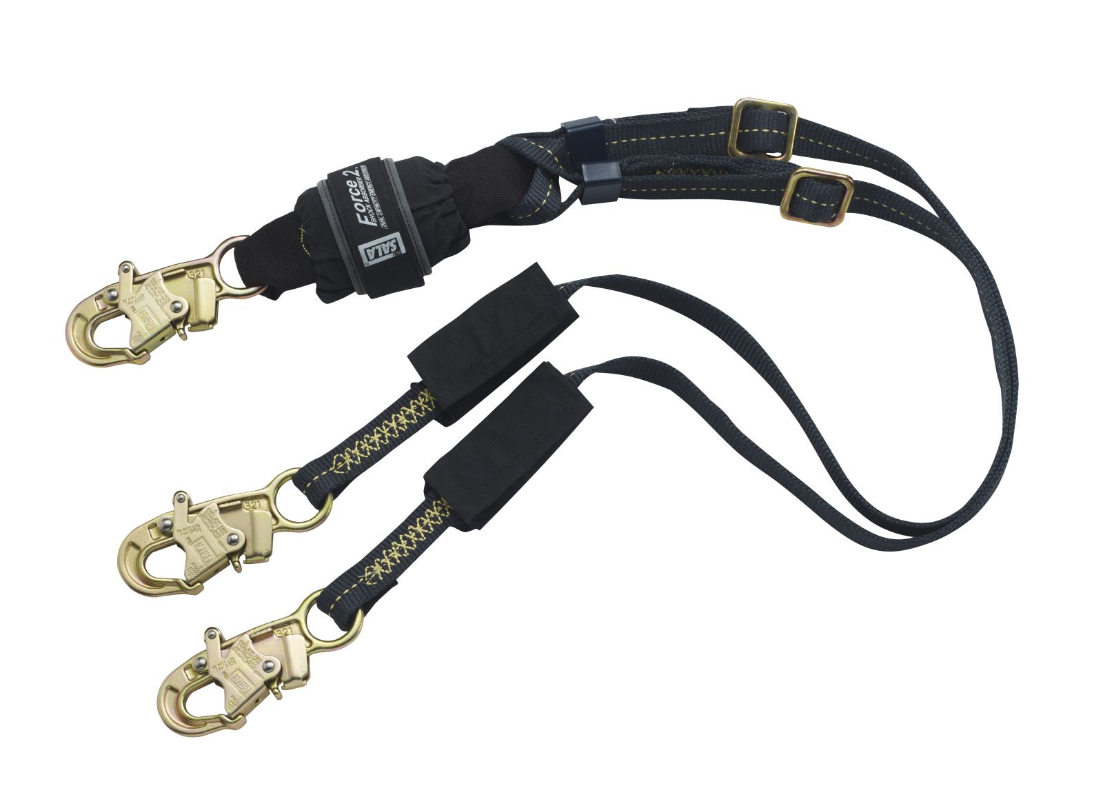 3M DBI-SALA EZ-Stop F2 Arc Flash 100% Tie-Off Adjustable Web Shock-Absorbing Lanyard - Kevlar Fiber - 6 ft - 1246320