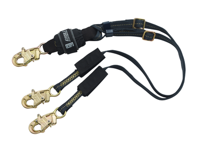 3M DBI-SALA EZ-Stop F2 Arc Flash 100% Tie-Off Adjustable Web Shock-Absorbing Lanyard - Kevlar Fiber - 6 ft - 1246320