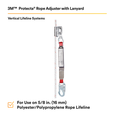 3M Protecta PRO Rope Adjuster with Lanyard 1340005