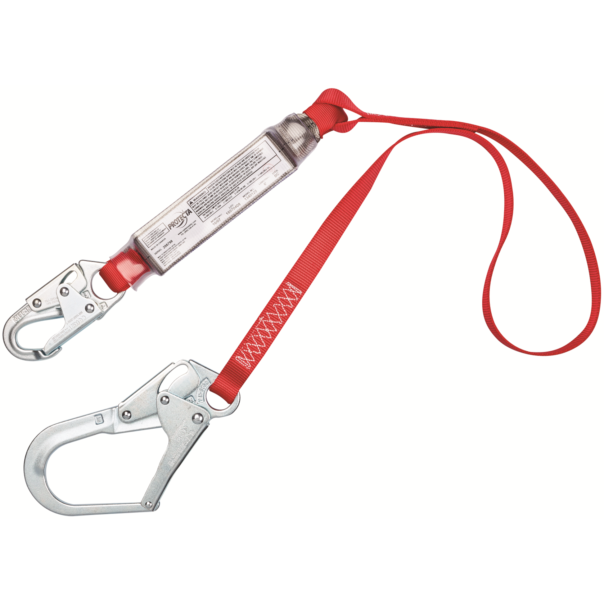 3M Protecta Shock Absorbing Lanyard - Rebar Hook - 6ft (1.8m) - 1340125