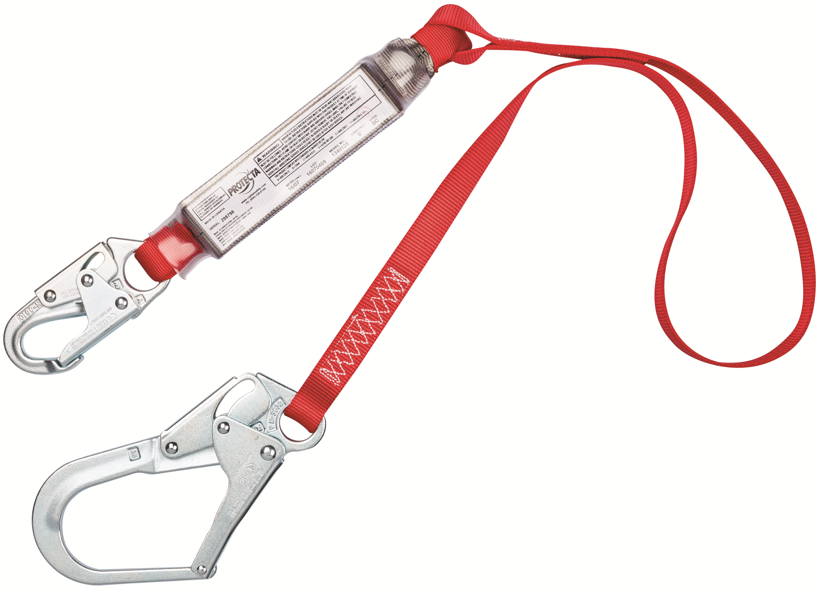 3M Protecta Shock Absorbing Lanyard - Rebar Hook - 6ft (1.8m) - 1340125