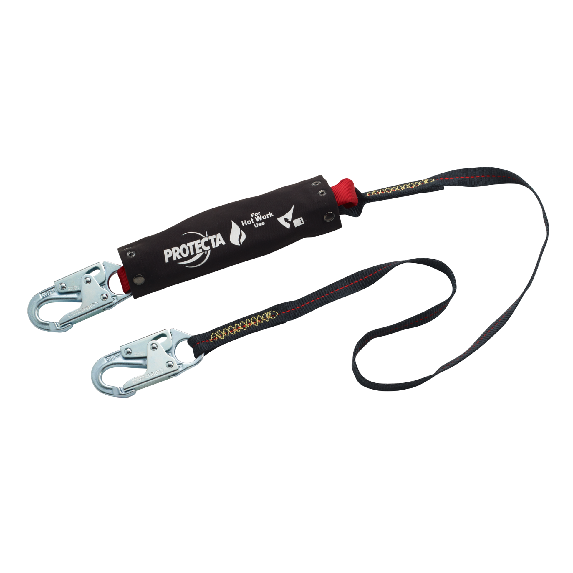 3M Protecta Hot Work Web Shock-Absorbing Lanyard - Kevlar Fiber - 6 ft - 1340129