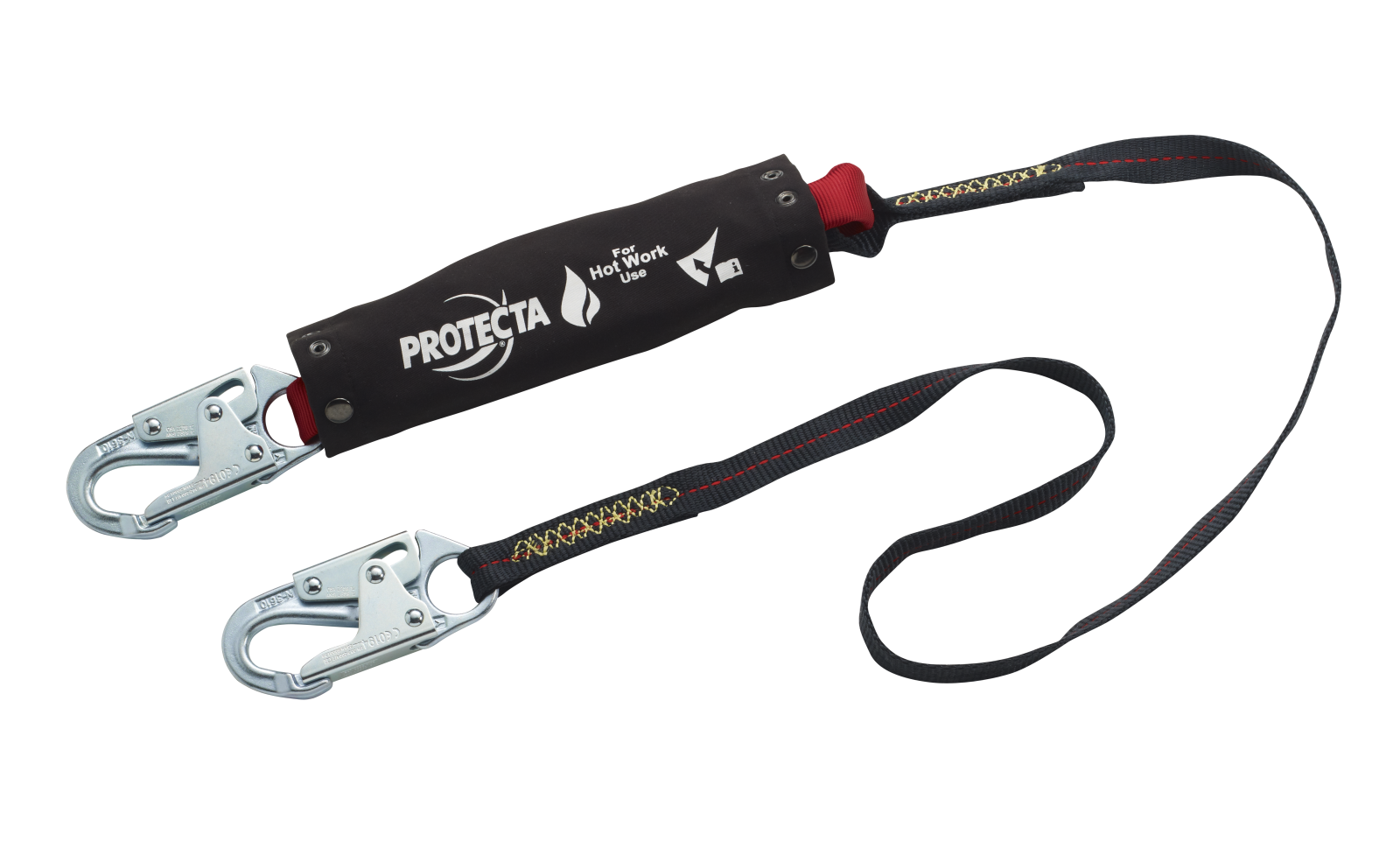 3M Protecta Hot Work Web Shock-Absorbing Lanyard - Kevlar Fiber - 6 ft - 1340129
