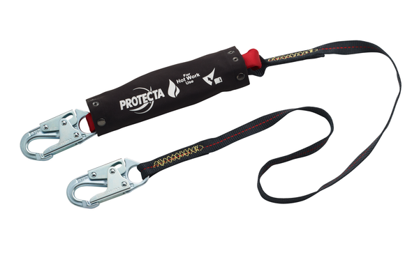 3M Protecta Hot Work Web Shock-Absorbing Lanyard - Kevlar Fiber - 6 ft - 1340129