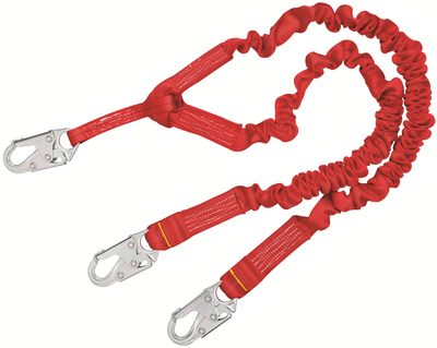 3M Protecta 100% Tie-Off Stretch Web Shock-Absorbing Lanyard - 6 ft - 1340141
