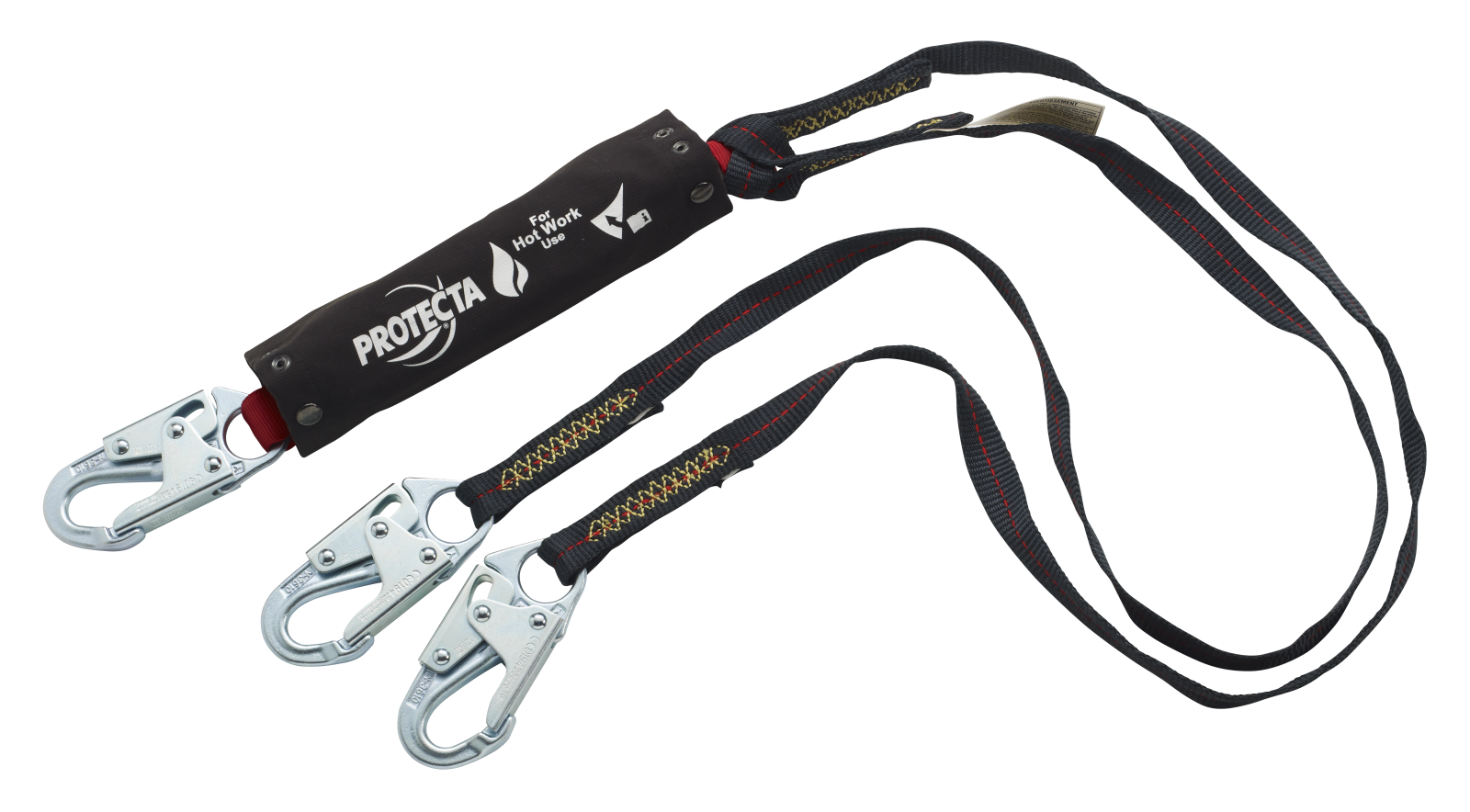 3M Protecta Hot Work 100% Tie-Off Web Shock-Absorbing Lanyard - Kevlar Fiber - 6 ft - 1340187